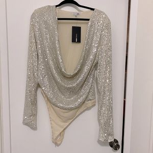 Fashion Nova Sequin Bodysuit